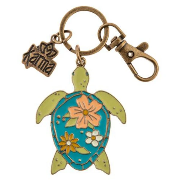 Karma Enamel Key Chain Sea Turtle 3 Karma Enamel Key Chain Sea Turtle