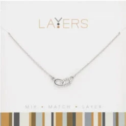 Silver Links Layers Necklace