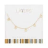 Gold Flat Disc Layers Necklace -Fashion Accessories Store LAY 85G