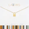 Gold Padlock Layers Necklace -Fashion Accessories Store Lay 145G 7e5d5934 da15 40aa b998 90fca1d97d9d