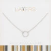 Silver Open Circle Layers Necklace -Fashion Accessories Store Lay 505S 350f22e6 1317 43f9 bab7 f3787c4a6273