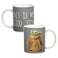 Star Wars The Mandalorian The Child Baby Yoda Grogu This Is My Good Side 12 Oz. Ceramic Mug