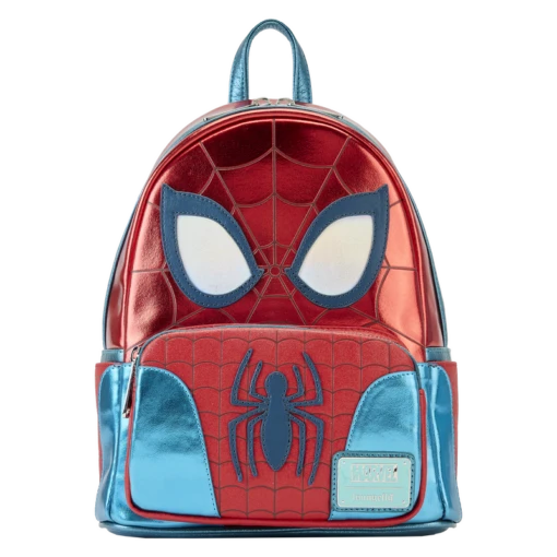 Loungefly Marvel Metallic Spider-Man Cosplay Mini Backpack