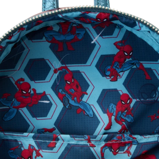 Loungefly Marvel Metallic Spider-Man Cosplay Mini Backpack - Image 3
