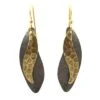 Silver Forest Earrings Gold Feather Cascade -Fashion Accessories Store NE 0716