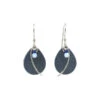 Silver Forest Textured Silver Curl Teardrop Earrings -Fashion Accessories Store NE 1912
