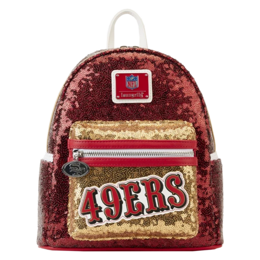 Loungefly NFL San Francisco 49ers Sequin Mini Backpack