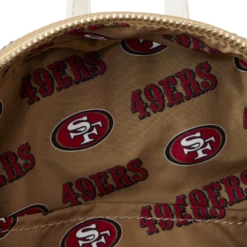 Loungefly NFL San Francisco 49ers Sequin Mini Backpack -Fashion Accessories Store NFLBK0057 LFNFLSANFRANCISCO49ERSSEQUINMINIBACKPACK2296INSIDE