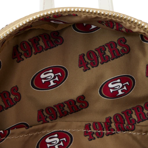 Loungefly NFL San Francisco 49ers Sequin Mini Backpack - Image 3