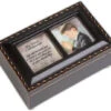 First Communion God Beside You Matte Black Jewelry Music Box Plays Handel's Hallelujah -Fashion Accessories Store PMC8013 SDB