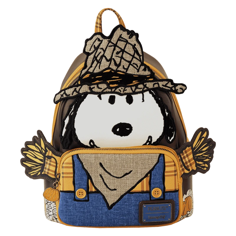 LOUNGEFLY Peanuts Snoopy Scarecrow Cosplay Mini Backpack 3 LOUNGEFLY Peanuts Snoopy Scarecrow Cosplay Mini Backpack