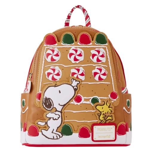 Loungefly Peanuts Snoopy Gingerbread House Scented Mini Backpack