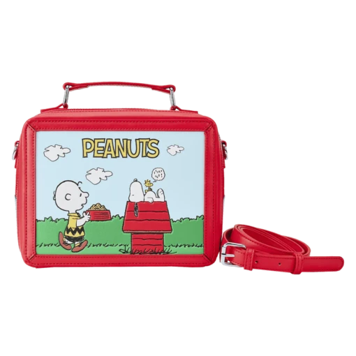 LOUNGEFLY Peanuts Charlie Brown Vintage Lunchbox Crossbody Bag