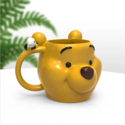 Disney Winnie The Pooh With Bee Ceramic Sculpted Mug