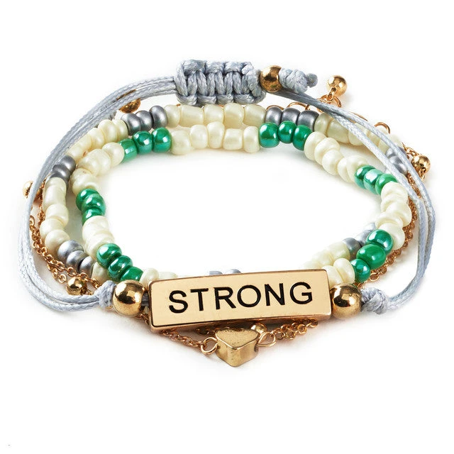 Hallmark Strong And Courageous Bracelets, Set Of 4 4 Hallmark Strong And Courageous Bracelets, Set Of 4 - Image 2