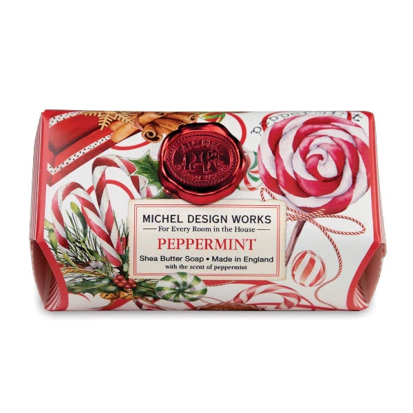 Michel Design Works Peppermint Large Bath Soap Bar 3 Michel Design Works Peppermint Large Bath Soap Bar