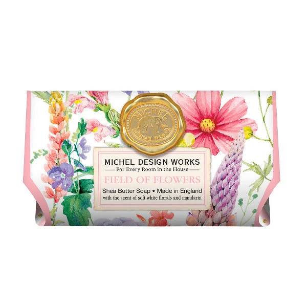 Michel Design Works Field Of Flowers Scented Bath Soap Bar, 8.7 Oz. 3 Michel Design Works Field Of Flowers Scented Bath Soap Bar, 8.7 Oz.