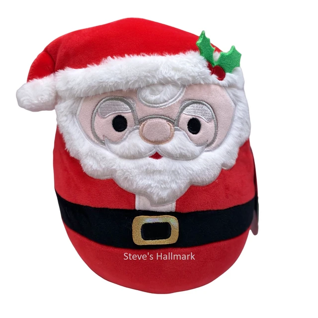 Christmas Squishmallow Nick The Santa With Glasses And Holly 12" Stuffed Plush By Kelly Toy 3 Christmas Squishmallow Nick The Santa With Glasses And Holly 12" Stuffed Plush By Kelly Toy