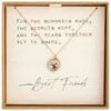 Flowers Charm Dear You Best Friend Necklace -Fashion Accessories Store Two Flowers Gold Charm Necklace 1005060062 02