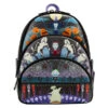 Disney Loungefly Nightmare Before Christmas Triple Pocket Lock Shock Barrel Oogie Boogie Mini Backpack -Fashion Accessories Store WDBK2561 1