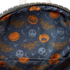 Loungefly Disney Nightmare Before Christmas Jack Pumpkin Glow Head Mini Backpack -Fashion Accessories Store WDBK3279 LFDISNEYNIGHTMAREBEFORECHRISTMASJACKPUMPKINHEADMINIBACKPACK2539INSIDE