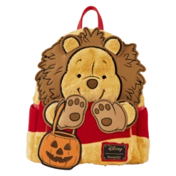 LOUNGEFLY Winnie The Pooh Halloween Costume Plush Cosplay Mini Backpack