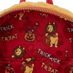 LOUNGEFLY Winnie The Pooh Halloween Costume Plush Cosplay Mini Backpack -Fashion Accessories Store WDBK3321 LFDISNEYWINNIETHEPOOHHALLOWEENCOSTUMECOSPLAYMINIBACKPACKINSIDE