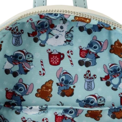 Loungefly Stitch Holiday Snow Angel Glitter Mini Backpack -Fashion Accessories Store WDBK3385 3