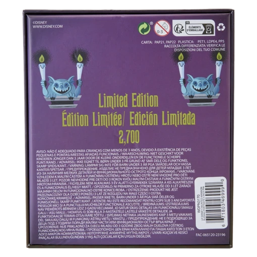 Loungefly Haunted Mansion Stretching Room Portraits 3" Collector Box Sliding Pin - Image 3