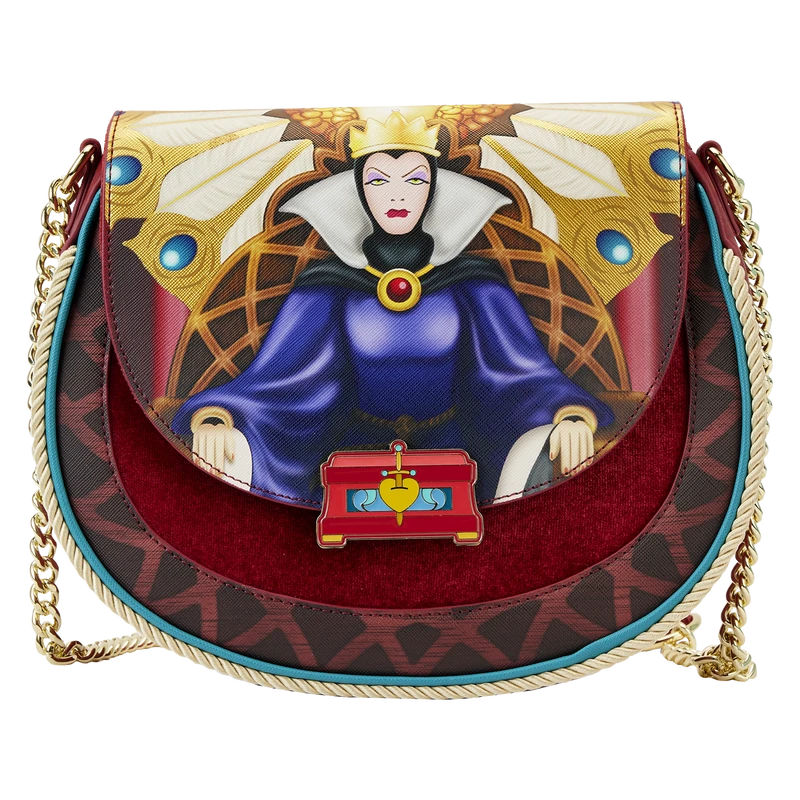 LOUNGEFLY Loungfly Disney Snow White Evil Queen Throne Crossbody Bag 3 LOUNGEFLY Loungfly Disney Snow White Evil Queen Throne Crossbody Bag