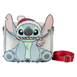 Loungefly Stitch Holiday Glitter Crossbody Bag