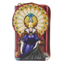 LOUNGEFLY Loungfly Disney Snow White Evil Queen Throne Zip Around Wallet