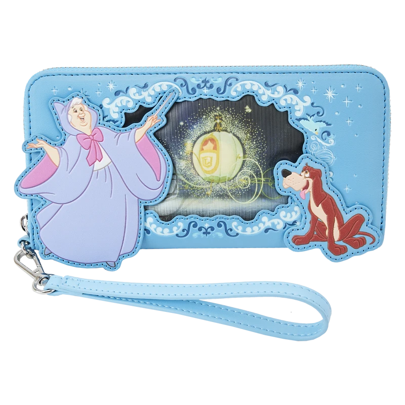 Loungefly Disney Cinderella Lenticular Princess Series Zip Around Wristlet Wallet 3 Loungefly Disney Cinderella Lenticular Princess Series Zip Around Wristlet Wallet
