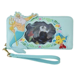 Loungefly The Little Mermaid Ariel Princess Lenticular Zip Around Wallet