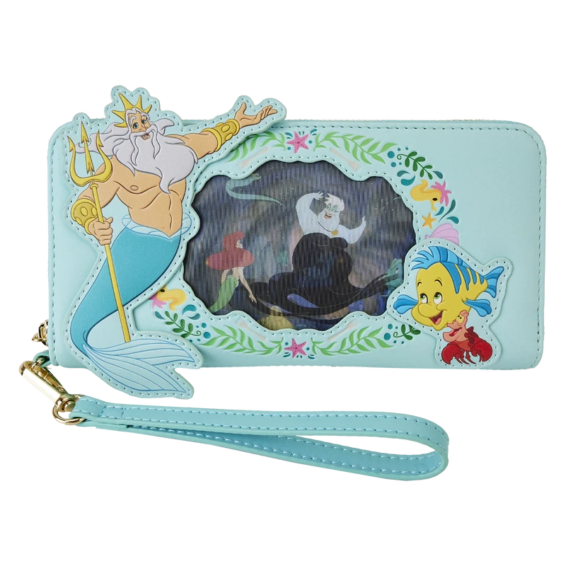 Loungefly The Little Mermaid Ariel Princess Lenticular Zip Around Wallet 3 Loungefly The Little Mermaid Ariel Princess Lenticular Zip Around Wallet