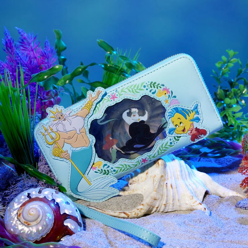 Loungefly The Little Mermaid Ariel Princess Lenticular Zip Around Wallet 4 Loungefly The Little Mermaid Ariel Princess Lenticular Zip Around Wallet - Image 2