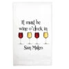 Kitchen Towel It Must Be Wine O'Clock In San Mateo -Fashion Accessories Store WINEOCLOCKSANMATEO