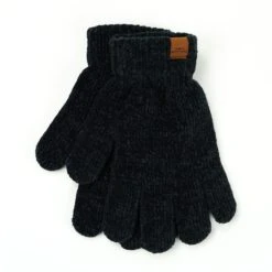 Beyond Soft Chenille Gloves BUY 1 GET 1 FREE -Fashion Accessories Store bkbglv blk 01