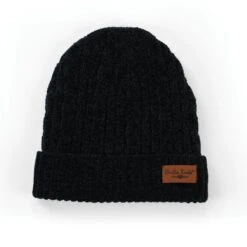 Beyond Soft Chenille Beanie Hat -Fashion Accessories Store bkbhat blk 01