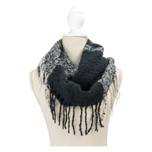 Fringe Benefits Colorblocked Infinity Scarf - Image 4