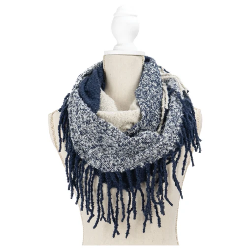 Fringe Benefits Colorblocked Infinity Scarf - Image 6