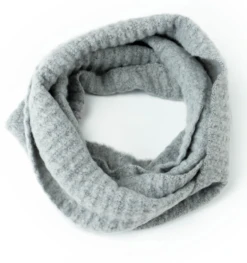 Britt’s Knits Common Good Knit Infinity Scarf Made From 50% Recycled Water Bottles -Fashion Accessories Store britsscarves 2gray