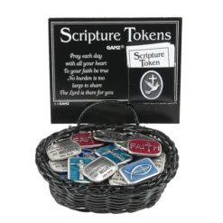 Encouraging Scripture Verses Prayer Token Charm -Fashion Accessories Store er31975