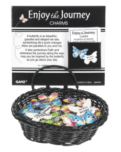 Enjoy The Journey Butterfly Pocket Token Charm -Fashion Accessories Store er49302