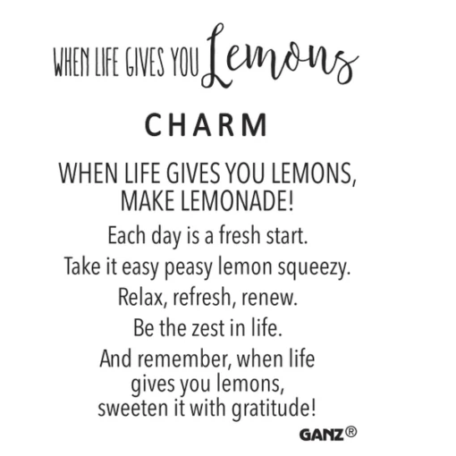 When Life Gives You Lemon Token Charm - Image 2