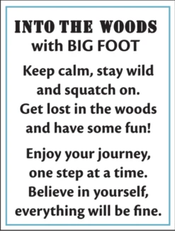 Into The Woods Big Foot Token Charm -Fashion Accessories Store er66365 ht