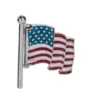 God Bless America Swivel Flag Token Charm -Fashion Accessories Store er70860 b 1
