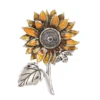 Sunflower Wishes Token Charm -Fashion Accessories Store er70948 in