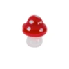 The Mighty Little Mushroom Glass Token Charm -Fashion Accessories Store er71162 b