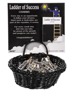 Ladder Of Success Pocket Token Charm -Fashion Accessories Store er72480 1